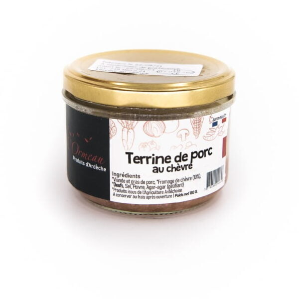 Terrine de porc au Chèvre - 180 G.